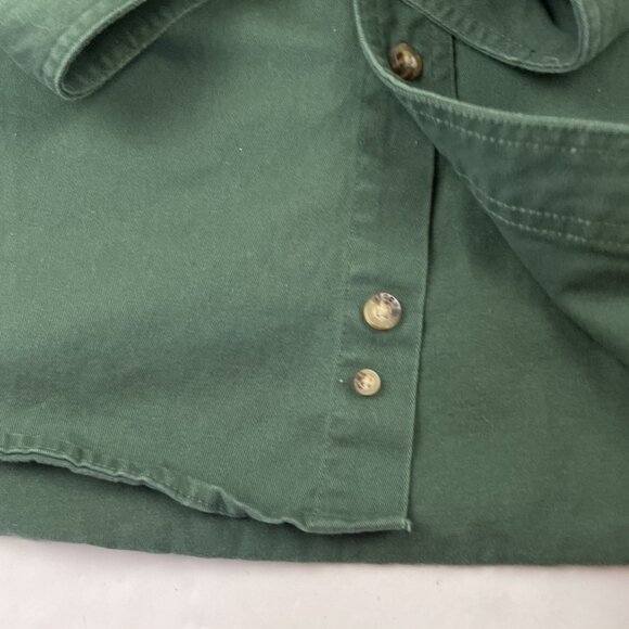 Wrangler Riggs Workwear Shirt Men's XXL Green Twill Button Down Long Sleeve - Picture 10 of 11